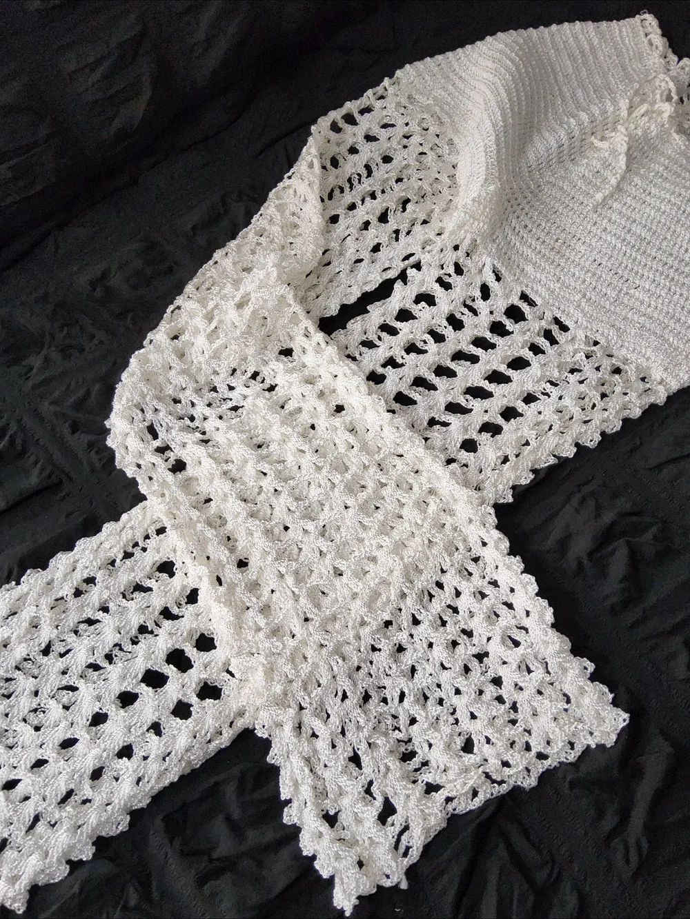 Women's  Crochet Pants And Crop Top